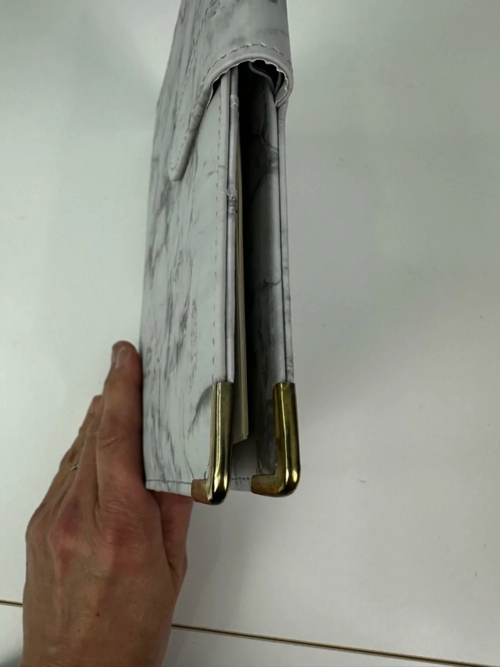 Classy Coo A5 Gray Marble Soft Faux Leather Notebook Binder 6 Rings